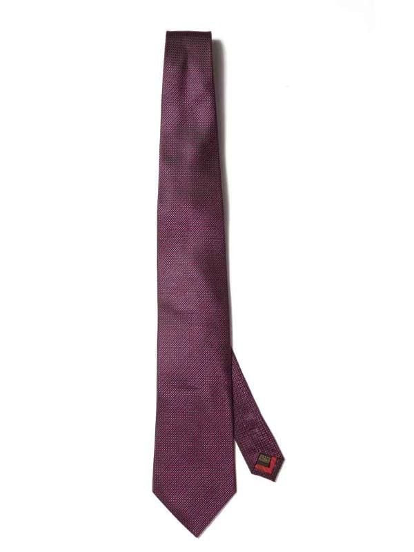 Campania Structure Dark Purple Silk Tie