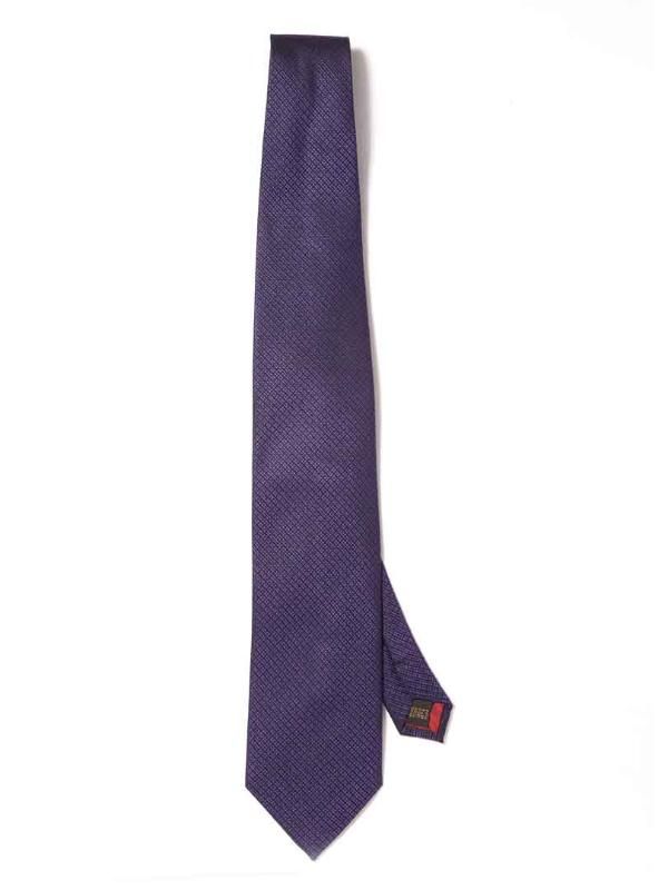 Campania Structure Dark Purple Silk Tie