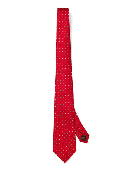 Campania Structure Dark Red Silk Tie