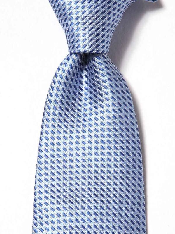 Campania Structure Medium Blue Silk Tie