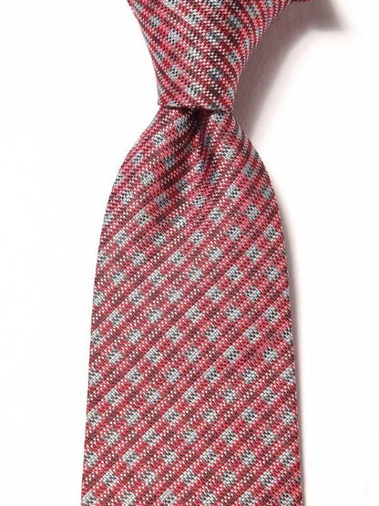 Campania Structure Medium Maroon Silk Tie