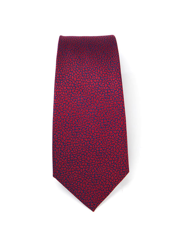Campania Structure Medium Maroon Silk Tie