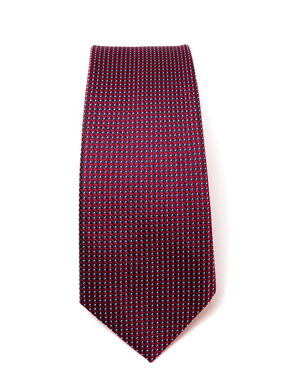 Campania Structure Medium Maroon Silk Tie