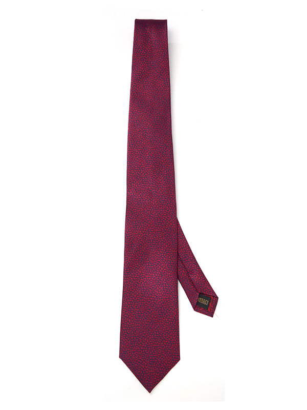 Campania Structure Medium Maroon Silk Tie