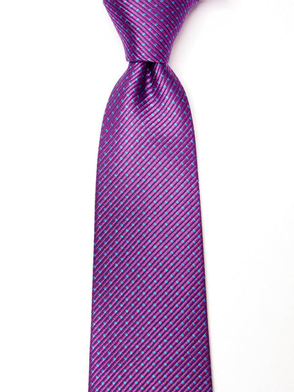 Campania Structure Medium Purple Silk Tie