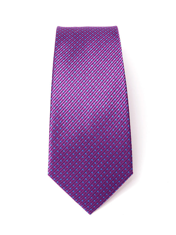 Campania Structure Medium Purple Silk Tie