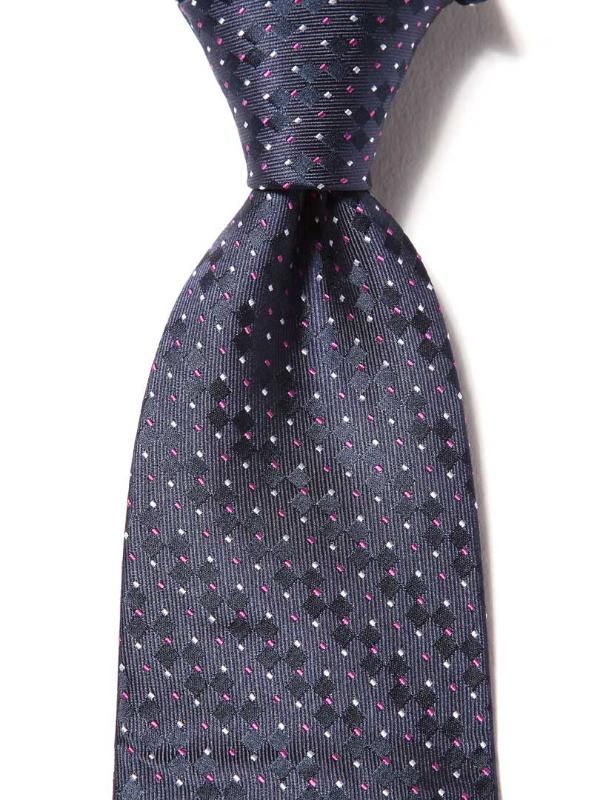 Campania Structure Navy Silk Tie