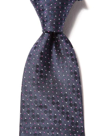 Campania Structure Navy Silk Tie