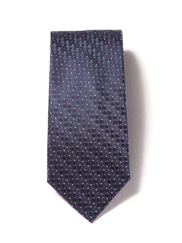 Campania Structure Navy Silk Tie