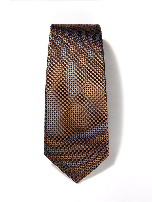 Campania Structure Solid Dark Brown Silk Tie