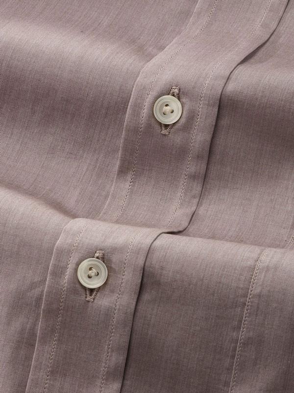 Carletti Light Grey Solid Full Sleeve Single Cuff Classic Fit Classic Formal Italian 100’s Cotton Shirt