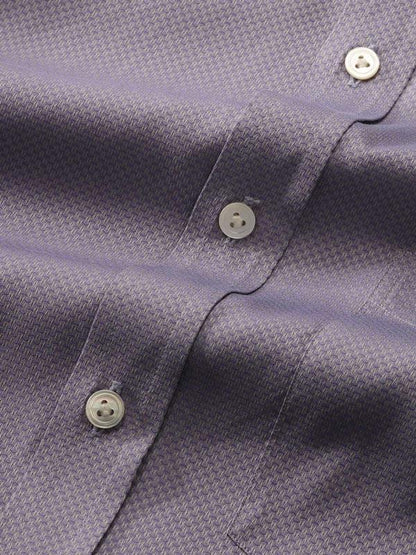 Carletti Light Grey Solid Full Sleeve Single Cuff Classic Fit Classic Formal Italian 100’s Cotton Shirt