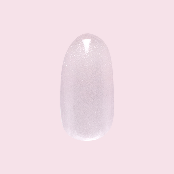 CDJ Velvet - Press-On | Medium | Oval nail in shimmery neutral grey-beige with soft velvet finish for easy at home mani