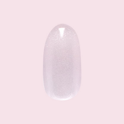CDJ Velvet - Press-On | Medium | Oval nail in shimmery neutral grey-beige with soft velvet finish for easy at home mani