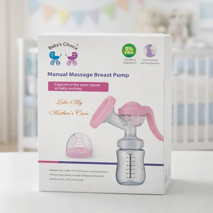 Choice - Manual Breast Pump & Feeding Bottle - Yellow