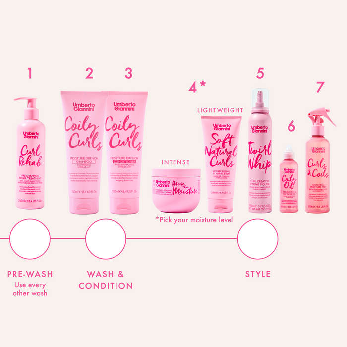 Coily Curls Curl Rehab Pre Shampoo Repair Treatment 250ml