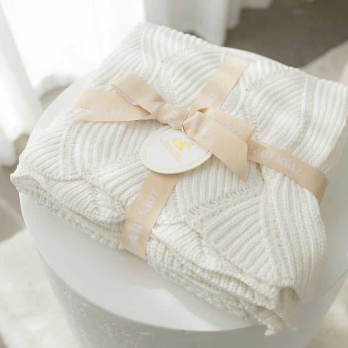Confetti Kidz Keepsake Knit Blanket - Ivory