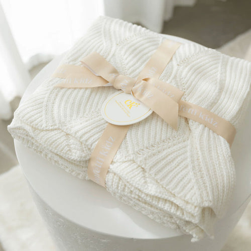 Confetti Kidz Keepsake Knit Blanket - Ivory