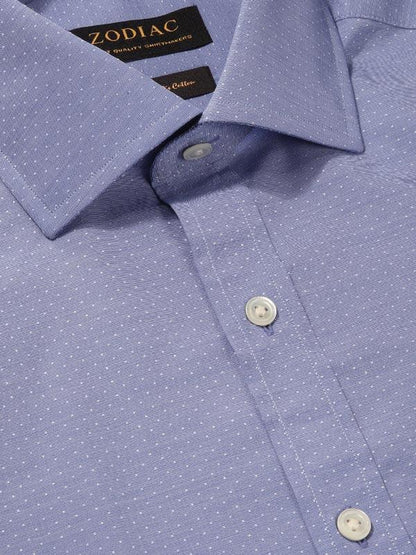 Cricoli Blue Solid Full Sleeve Single Cuff Classic Fit Classic Formal Super Fine Cotton Shirt