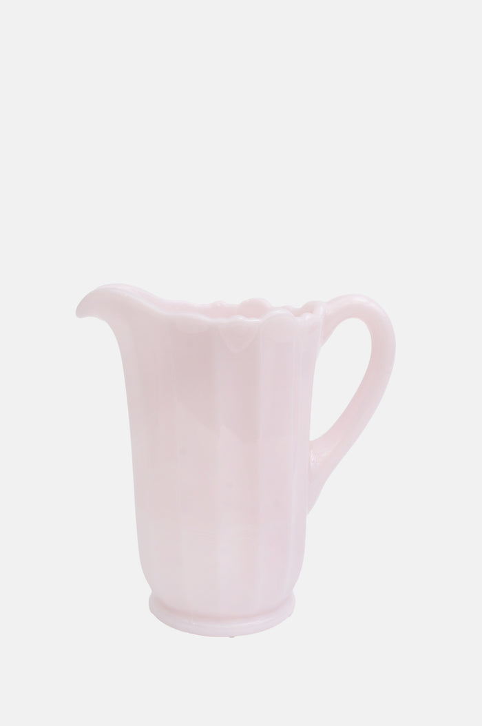 Mosser Glass Crown Tuscan Panel Pitcher.