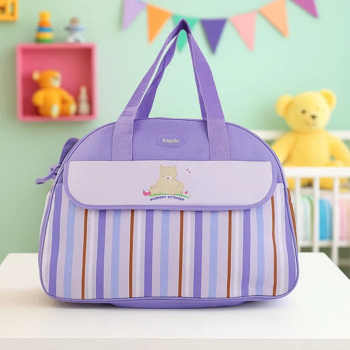 D-Shape Diaper Bag - Stripes