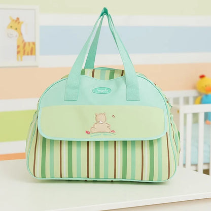 D-Shape Diaper Bag - Stripes