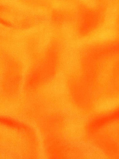 Dark Orange Solid Silk Pocket Square