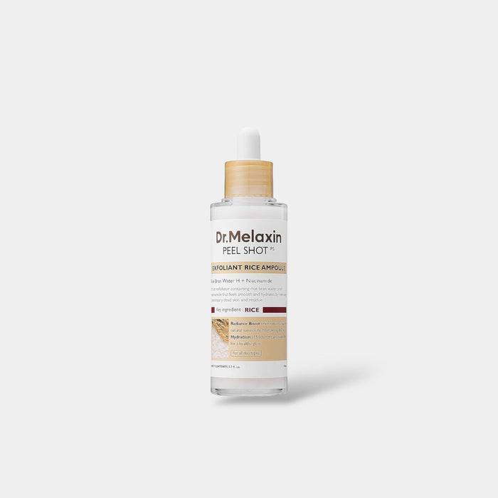 Dr. Melaxin Peel Shot Exfoliating White Rice Ampoule 80ml أمبولة تقشير دكتور ميلاكسين بالأرز الأبيض - Princess Cosmetics Qatar