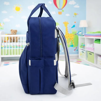DUOHUI - Waterproof Diaper Backpack - Navy