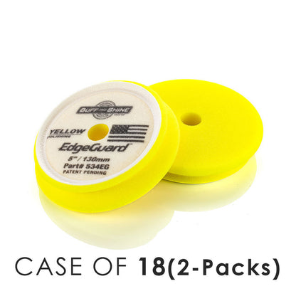 5 Inch / Case of 18 (2 Packs) / Yellow - Polishing