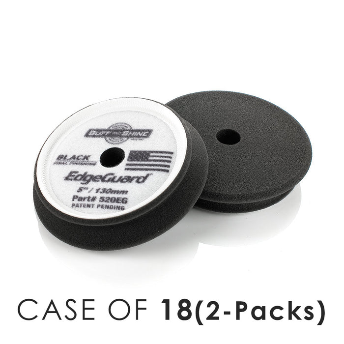 5 Inch / Case of 18 (2 Packs) / Black - Final Finish