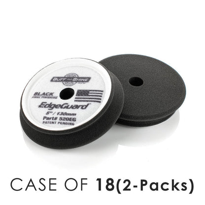 5 Inch / Case of 18 (2 Packs) / Black - Final Finish