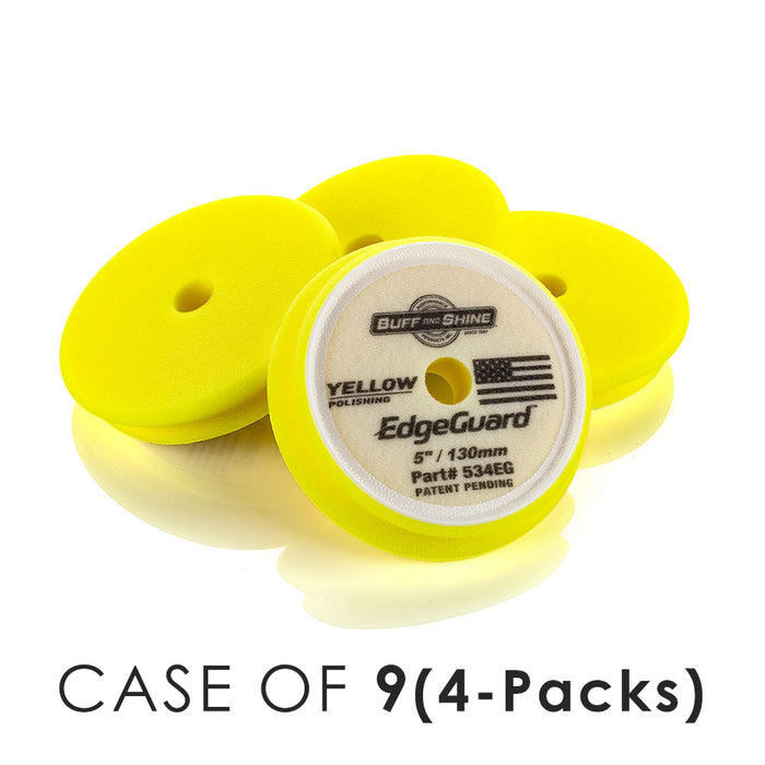 5 Inch / Case of 9 (4 Packs) / Yellow - Polishing
