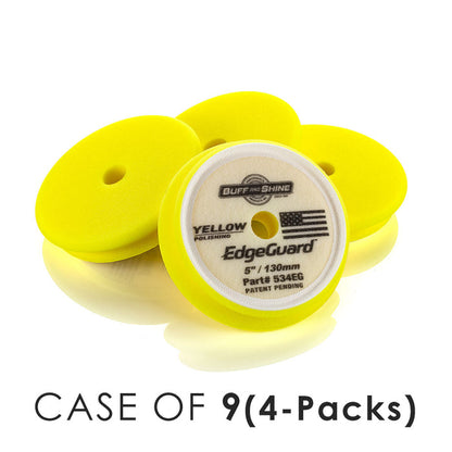 5 Inch / Case of 9 (4 Packs) / Yellow - Polishing