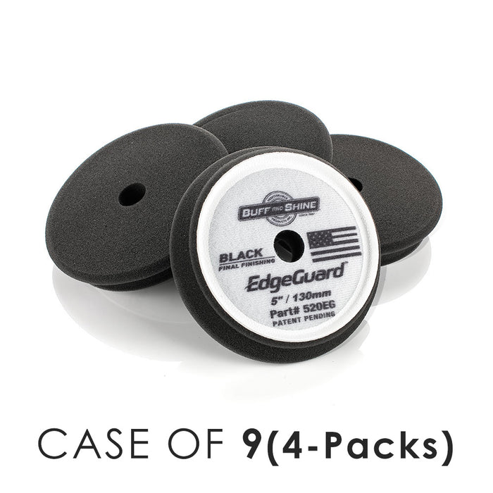 5 Inch / Case of 9 (4 Packs) / Black - Final Finish
