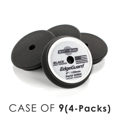 5 Inch / Case of 9 (4 Packs) / Black - Final Finish