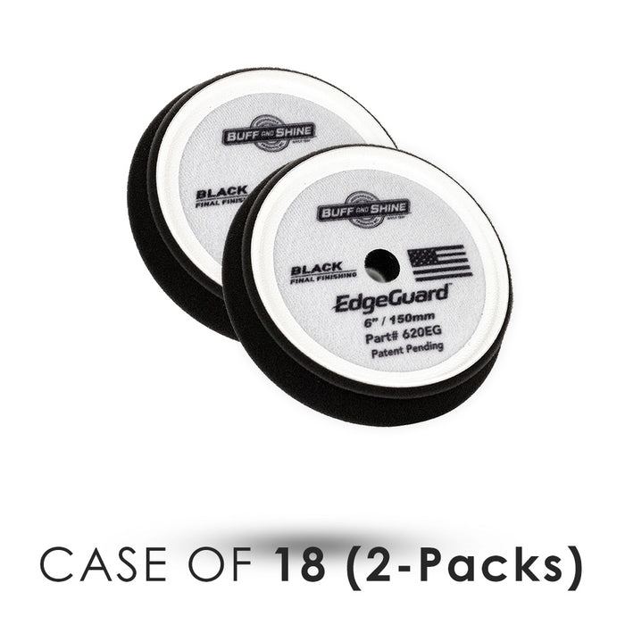 6 Inch / Case of 18 (2 Packs) / Black - Final Finish