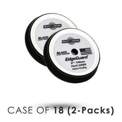 6 Inch / Case of 18 (2 Packs) / Black - Final Finish