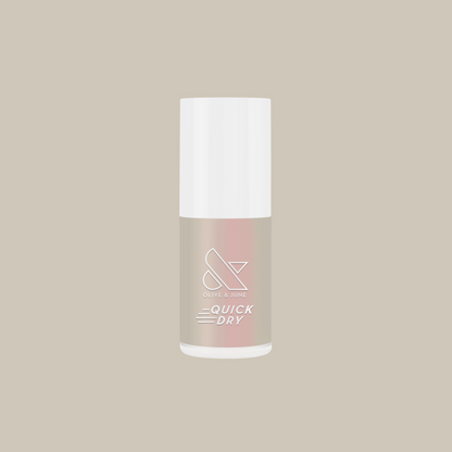 Elevator quick dry polish bottle in iridescent milky grey shade for easy at home manicure or pedicure