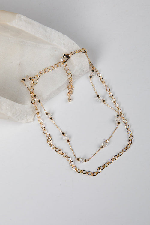 Ellison Gold Layered Chain Anklet