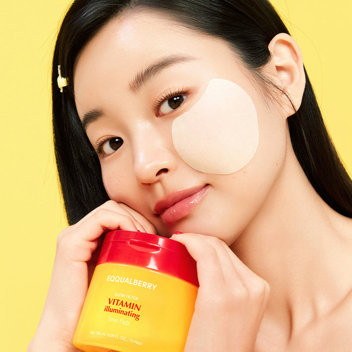 EQQUALBERRY Vitamin illuminating Toner Pads 70 Pads - DOKAN