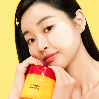EQQUALBERRY Vitamin illuminating Toner Pads 70 Pads - DOKAN