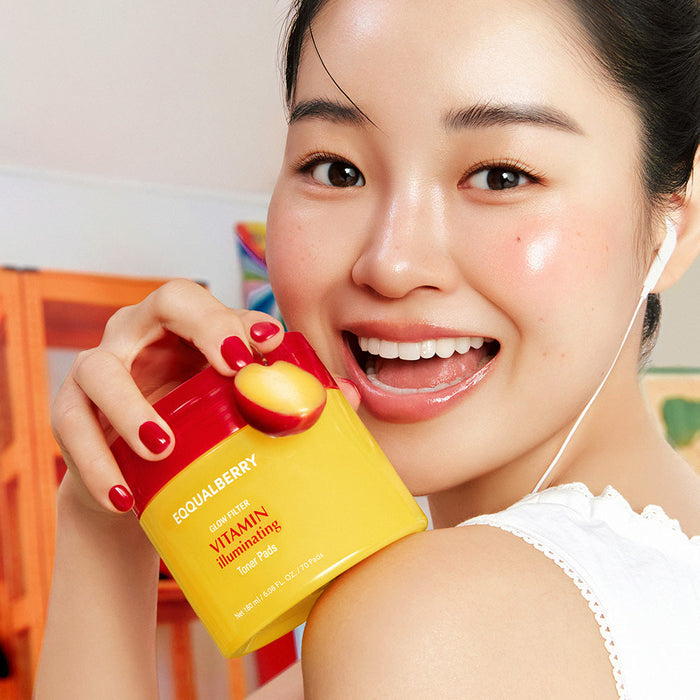 EQQUALBERRY Vitamin illuminating Toner Pads 70 Pads - DOKAN