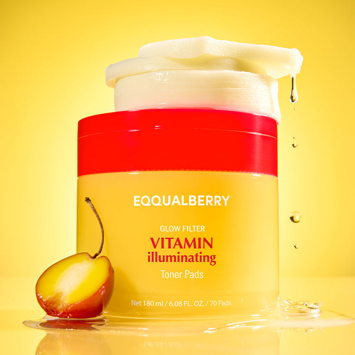 EQQUALBERRY Vitamin illuminating Toner Pads 70 Pads - DOKAN