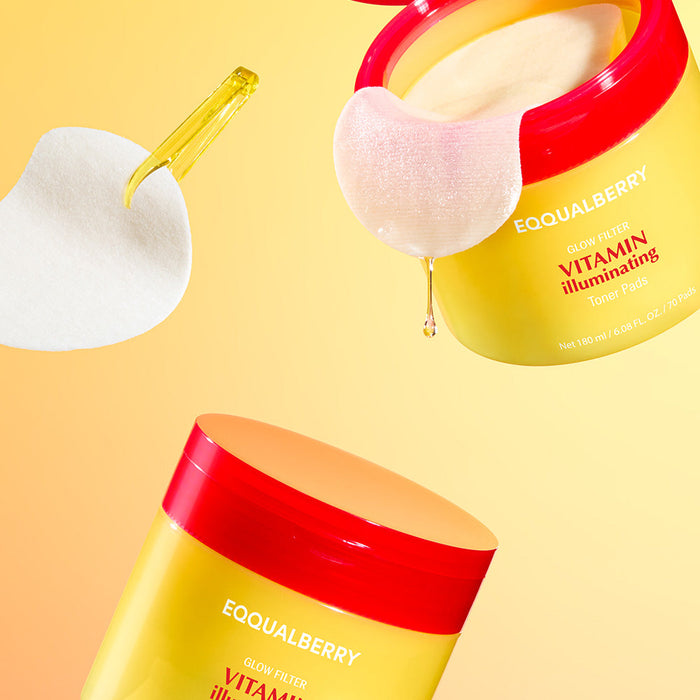 EQQUALBERRY Vitamin illuminating Toner Pads 70 Pads - DOKAN