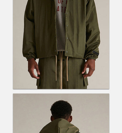 Fear of God Essentials Textured Nylon Trucker Jacket