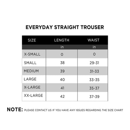 Everyday Straight Trouser - IRONGEAR Fitness