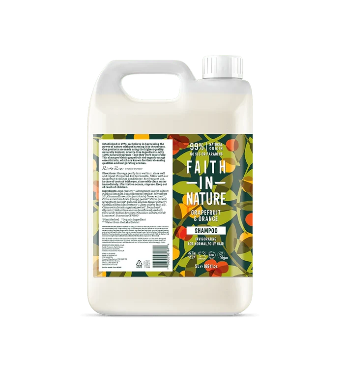 Faith in Nature Grapefruit & Orange Shampoo 5L