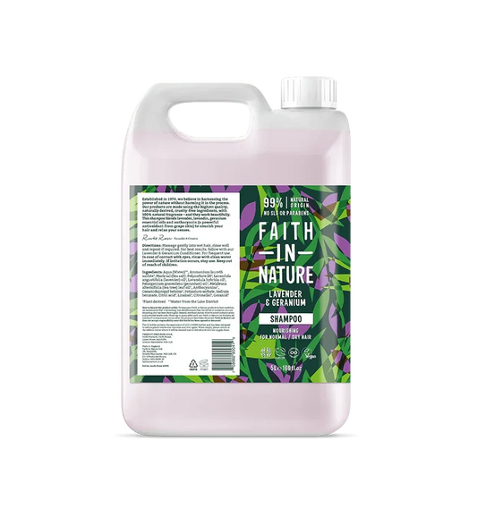 Faith in Nature Lavender & Geranium Shampoo - 5 litres
