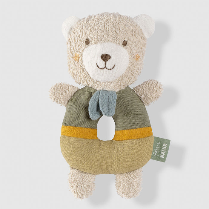 Fehn Soft Ring Rattle - Bear
